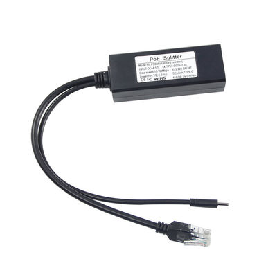 1Gbps POE Splitter USB-C Adapter IEEE 802.3af Συμμορφούμενο για κάμερες WiFi / Ασφάλειας