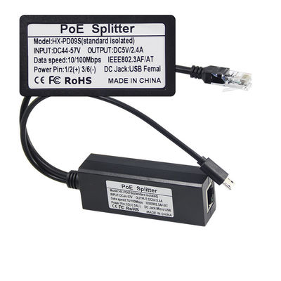 1Gbps POE Splitter USB-C Adapter IEEE 802.3af Συμμορφούμενο για κάμερες WiFi / Ασφάλειας