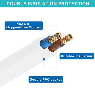 NEMA 1-15P σε NEMA 1-15R AC καλώδιο ισχύος 0,8M