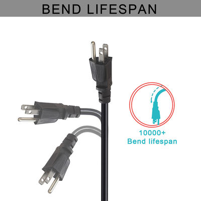 15 Ft 120 Volt φορητό καλώδιο ρεύματος φορητού υπολογιστή με Nema 515P σε IEC 320 C5 συνδετήρα πιστοποιημένο