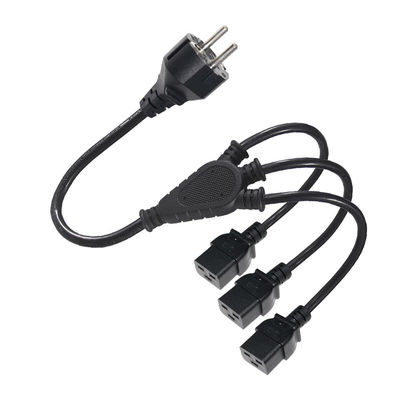 Επέκταση Schuko Plug To 3X C19 Female Socket 16A Eu Power Cord με εγκεκριμένο