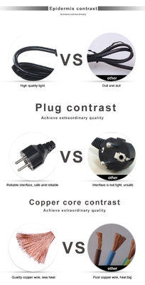Βιομηχανικό καλώδιο κλειδώματος 3X1.5MM Socket Eu 3Pin-C14 Ευρωπαϊκό Πρότυπο