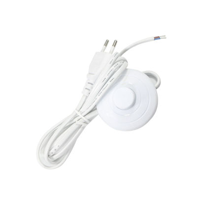 Ηλεκτρικό καλώδιο λαμπτήρα αλατιού EU Plug με διακόπτη ποδιού 10A Μαύρο