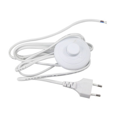 Ηλεκτρικό καλώδιο λαμπτήρα αλατιού EU Plug με διακόπτη ποδιού 10A Μαύρο