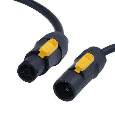 Εξωτερικό 20A αδιάβροχο καλώδιο ρεύματος 14AWG PowerCon True1 αρσενικό προς θηλυκό για το φως σκηνής, eutrik SAC3MX για SAC3FX καλώδιο ρεύματος∙ 32A 3-Φάση συνδέσμου κλειδώματος