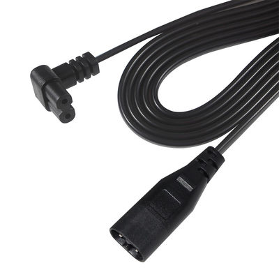 C8 αρσενικό σε C7 θηλυκό 0,8m καλώδιο ισχύος 18AWG PVC ROHS πιστοποιημένο