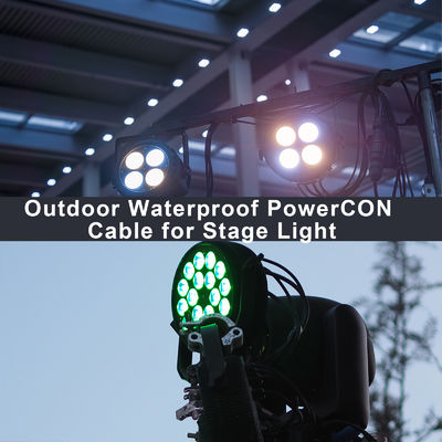 NAC3FCA προς NAC3FCB 20A AC PowerCon Connector SJTW 3 πιν καλώδιο επέκτασης ισχύος