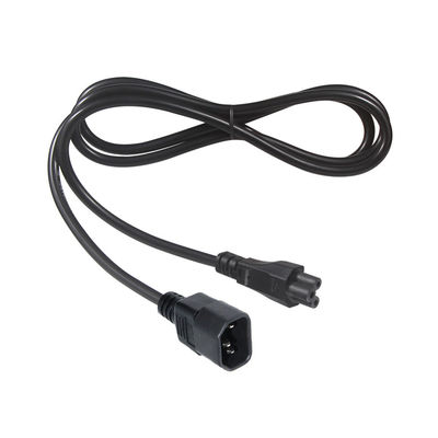 Καλώδιο τροφοδοσίας IEC C5 σε C14 1.8m 16AWG Μαύρο Καλώδιο Υπολογιστή