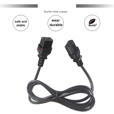 KUNCAN 14Awg 16A Σύρματος επεκτάσεως ευρωπαϊκής κλειδαριάς C19 έως C13