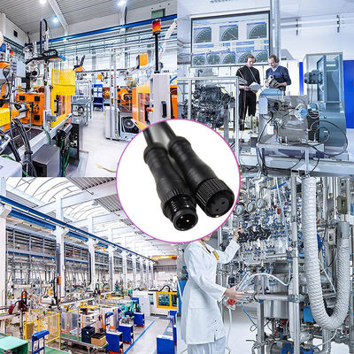 Αδιάβροχος σύνδεσμος M12 IP67 3Pin Αρσενικό σε Θηλυκό Καλώδιο Φωτισμού LED