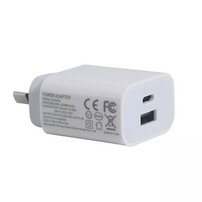 SAA USB-C Adapter 1A+1C Port QC2.0 Γρήγορη φόρτιση PD φορτιστή 20W