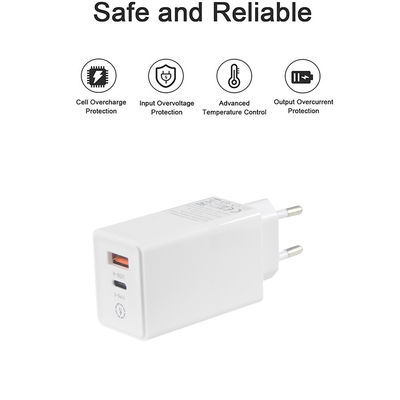 Λάπτοπ QC τύπου C Δύο φορτιστή PD 65W έξοδος 15V 3A για γρήγορη φόρτιση ταξιδιωτικό προσαρμογέα