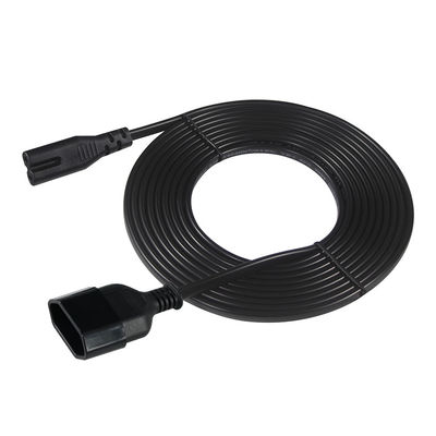 2FT VDE EU 2Pin θηλυκή πρίζα προς IEC 60320 C7 θηλυκό καλώδιο επέκτασης