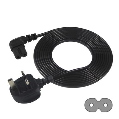 Καλώδιο τροφοδοσίας UK Plug σε IEC C7 1m Καθαρός χαλκός PVC Jacket