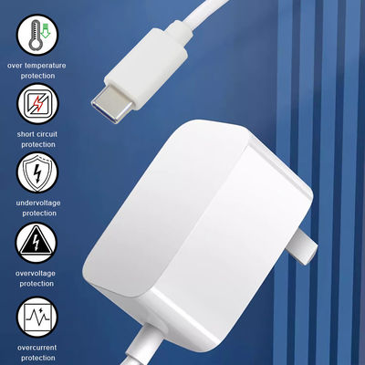 36W Τύπος C Τέλος Βόρειας Αμερικής 12V φορτιστή USB-C για γρήγορη φόρτιση 1,2M μήκος και AC 100-240V εισροή