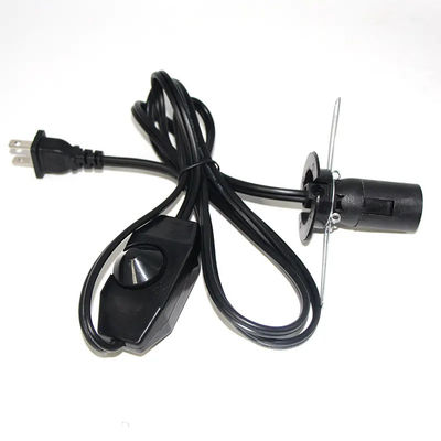 Πολωμένη 220V 2Pin Usa σε E26 με διακόπτη χαμηλής ακτινοβολίας Ιμαλαϊκές λάμπες αλατιού