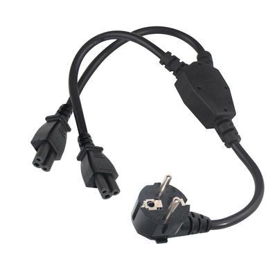Καλώδιο ρεύματος Schuko σε 2x C5 0.75mm PVC 220V Εσωτερικής Χρήσης