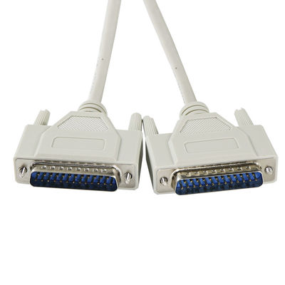 20-28AWG DB25 Δυνατό σε Δυνατό Σειριακό Αναπροσαρμοστή για Μεταφορά Δεδομένων 2ετής Εγγύηση Λευκό
