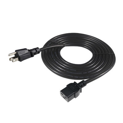 3 Πιν Sjt με καλώδιο Sjtw Iec 320 C19 προς Nema 5-15p 3Pin Lock Ac επέκταση 5Ft 6Ft