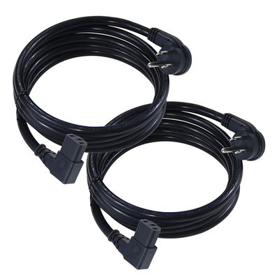 NEMA 5-15P 3Pin Plug IEC καλώδιο ρεύματος με C13 δεξιά γωνία βρύση Plug 45 βαθμούς κάμψη