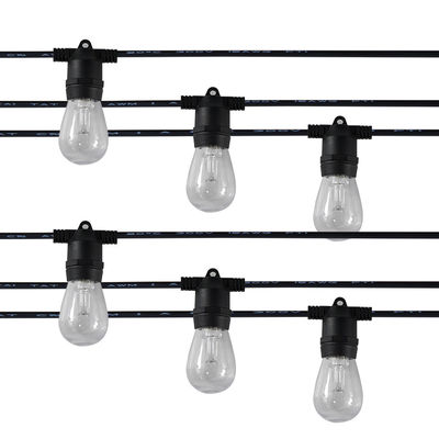 25FT 50FT 100FT G40 Globe LED String Lights Patio Lamp Cable Cord Για εξωτερικό πάρτι γάμου