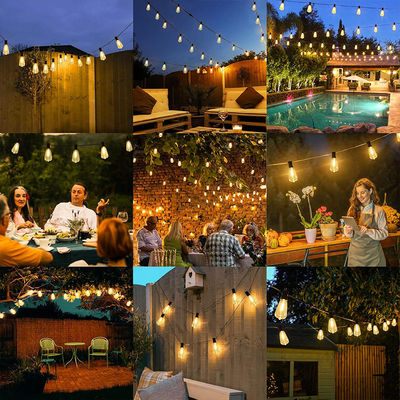 25FT 50FT 100FT G40 Globe LED String Lights Patio Lamp Cable Cord Για εξωτερικό πάρτι γάμου