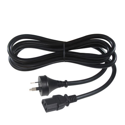 Πύλη ισχύος IEC C13 με πρίζα 2 κόμβων SAA, 250V 10A H05VV-F 3x0.75mm2 Καθαρό χαλκό για PC/Server/Οικιακή συσκευή