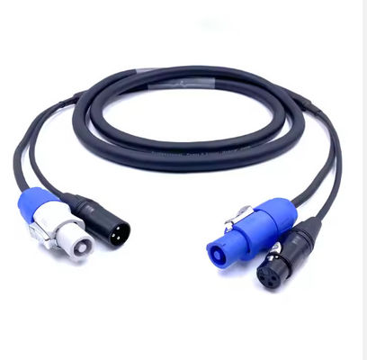 SAC3FCA προς SAC3FCB Professional Plus 3 Pin Powercon Dmx Combo Cable Combi Powercon