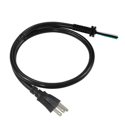 Καλώδιο τροφοδοσίας NEMA 5-15P σε SR 3-ακίδων 18-14AWG Μαύρο