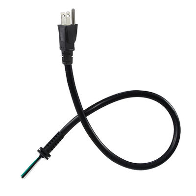 Καλώδιο τροφοδοσίας NEMA 5-15P σε SR 3-ακίδων 18-14AWG Μαύρο