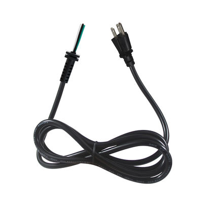 Καλώδιο τροφοδοσίας NEMA 5-15P σε SR 3-ακίδων 18-14AWG Μαύρο