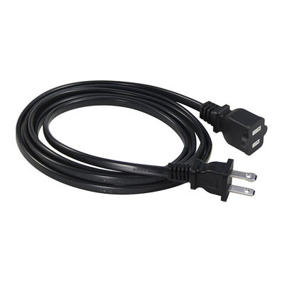 Νερό καλώδιο ισχύος αντικατάστασης 15A 125V NEMA 1-15P έως 1-15R καλώδιο επέκτασης για μικρά ηλεκτρονικά / φορητές συσκευές