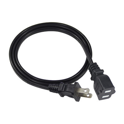 Νερό καλώδιο ισχύος αντικατάστασης 15A 125V NEMA 1-15P έως 1-15R καλώδιο επέκτασης για μικρά ηλεκτρονικά / φορητές συσκευές