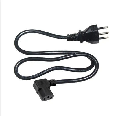 Ελβετικό καλώδιο ισχύος από SEV έως C13 1.2M Μαύρο PVC συμβατό με το RoHS