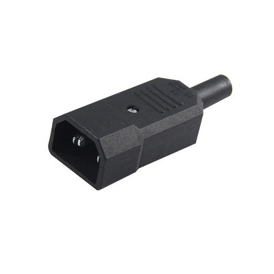 Υποδοχή ρεύματος IEC 60320 C14 10A 250V V0 Επιβραδυντικό φλόγας