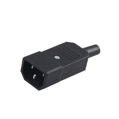 Υποδοχή ρεύματος IEC 60320 C14 10A 250V V0 Επιβραδυντικό φλόγας