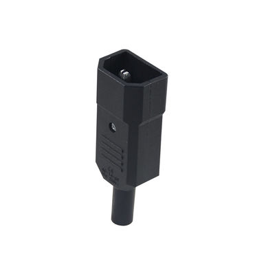 Υποδοχή ρεύματος IEC 60320 C14 10A 250V V0 Επιβραδυντικό φλόγας