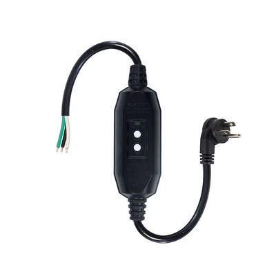 Βιομηχανικό βαρύ φορτίο 18AWG NEMA 5-15P καλώδιο ισχύος με προστασία RCD και γυμνά άκρα σύρμα για μηχανές/οικιακές συσκευές