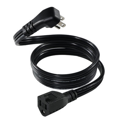 14 AWG SPT-3 Flat Wire Power Cord NEMA 5-15P έως 5-15R Straight Blade Plug 15A 125V Ευέλικτο καλώδιο για βιομηχανική / οικιακή χρήση