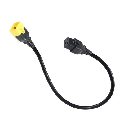 Κλειδωτικό καλώδιο ισχύος επέκτασης C19-C20 16A 250V για ράφια διακομιστών/εξωτερικά μηχανήματα με καλώδιο 16AWG