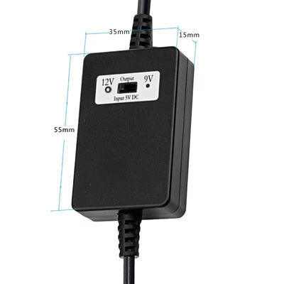 USB A αρσενικό σε DC5.5*2.1mm Διάταξη Step Up καλώδιο 5V σε 9V/12V μετατροπέας για συσκευές τροφοδοσίας με προστασία από υπερφόρτωση