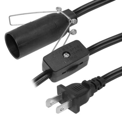 Μετατροπέας λαμπτήρα NEMA 1-15P σε E14 με διακόπτη 250V 10A