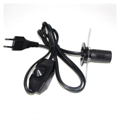 Πρωταθλήτρια EU Plug E14 καλώδιο λαμπτήρα με ρυθμιζόμενο διακόπτη θολωτή για φωτιστικά οροφής AC 250V 5A