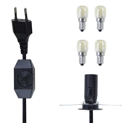 Πρωταθλήτρια EU Plug E14 καλώδιο λαμπτήρα με ρυθμιζόμενο διακόπτη θολωτή για φωτιστικά οροφής AC 250V 5A