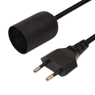 Ρυθμίσιμο αμβλύσιμο καλώδιο EU Plug E27 για το λαμπτήρα λαμπτήρα με φωτιστικό οροφής για εσωτερικό φωτισμό 220-240V ανθεκτικό στη θερμότητα
