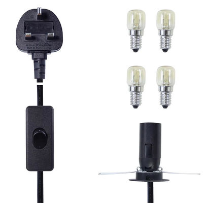 Καλώδιο μετατροπέα λαμπτήρα E14 με UK Plug & 303 Switch, 250V 3A για παλιά φωτιστικά