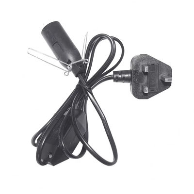 UK Plug E14 Bulb Holder Adapter Cable With Adjustable Dimmer Switch & CE Certification - BS1363 Standard Safety Lighting Accessories (Αναπροσαρμοζόμενο με διακόπτη φωτισμού)