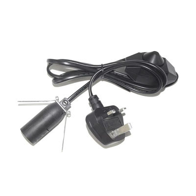 Μετατροπέας θήκης λαμπτήρα UK Plug E14 με ρυθμιζόμενο διακόπτη dimmer