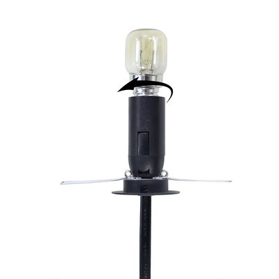 UK Plug E14 Bulb Holder Adapter Cable With Adjustable Dimmer Switch & CE Certification - BS1363 Standard Safety Lighting Accessories (Αναπροσαρμοζόμενο με διακόπτη φωτισμού)