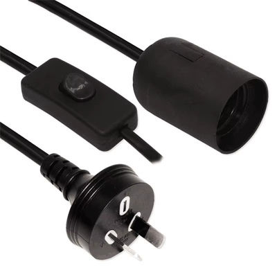 AU Plug to E27 Lamp Socket Converter, 303 Switch Bulb Adapter 250V 10A για ανεμιστήρα οροφής / φωτιστικό
